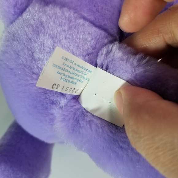 VINTAGE CARE BEARS HARMONY PURPLE BEAR PLUSH 2003 - Picture 8 of 10